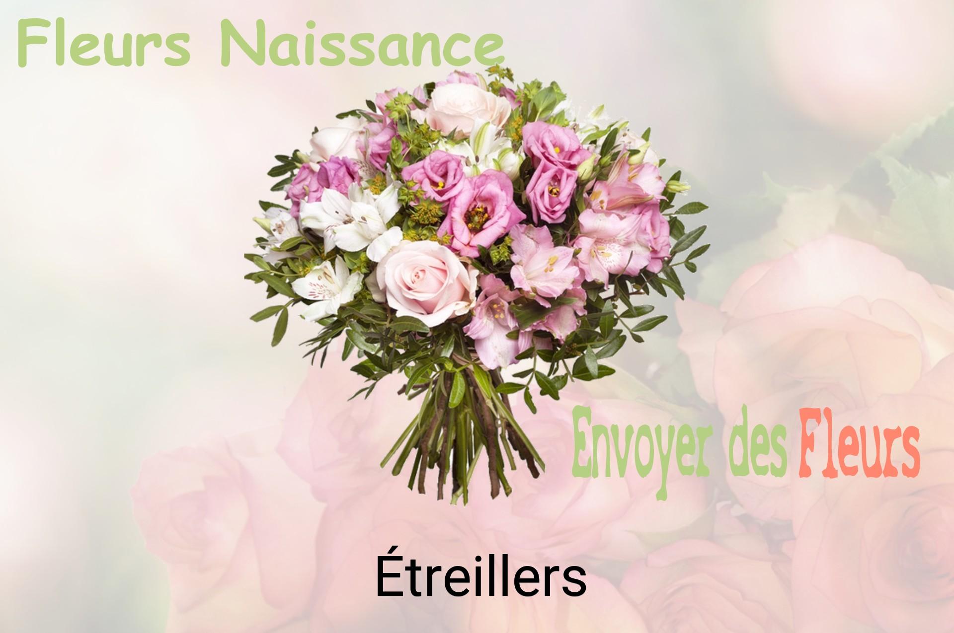 Bouquet de fleurs de naissance livré à Étreillers