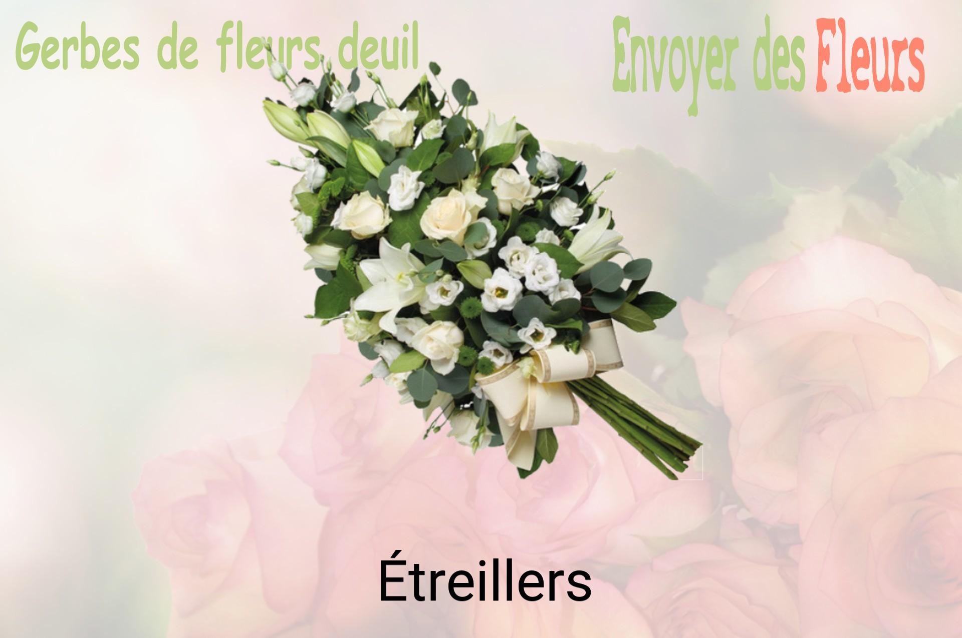 Gerbe de fleurs de deuil livrée à Étreillers